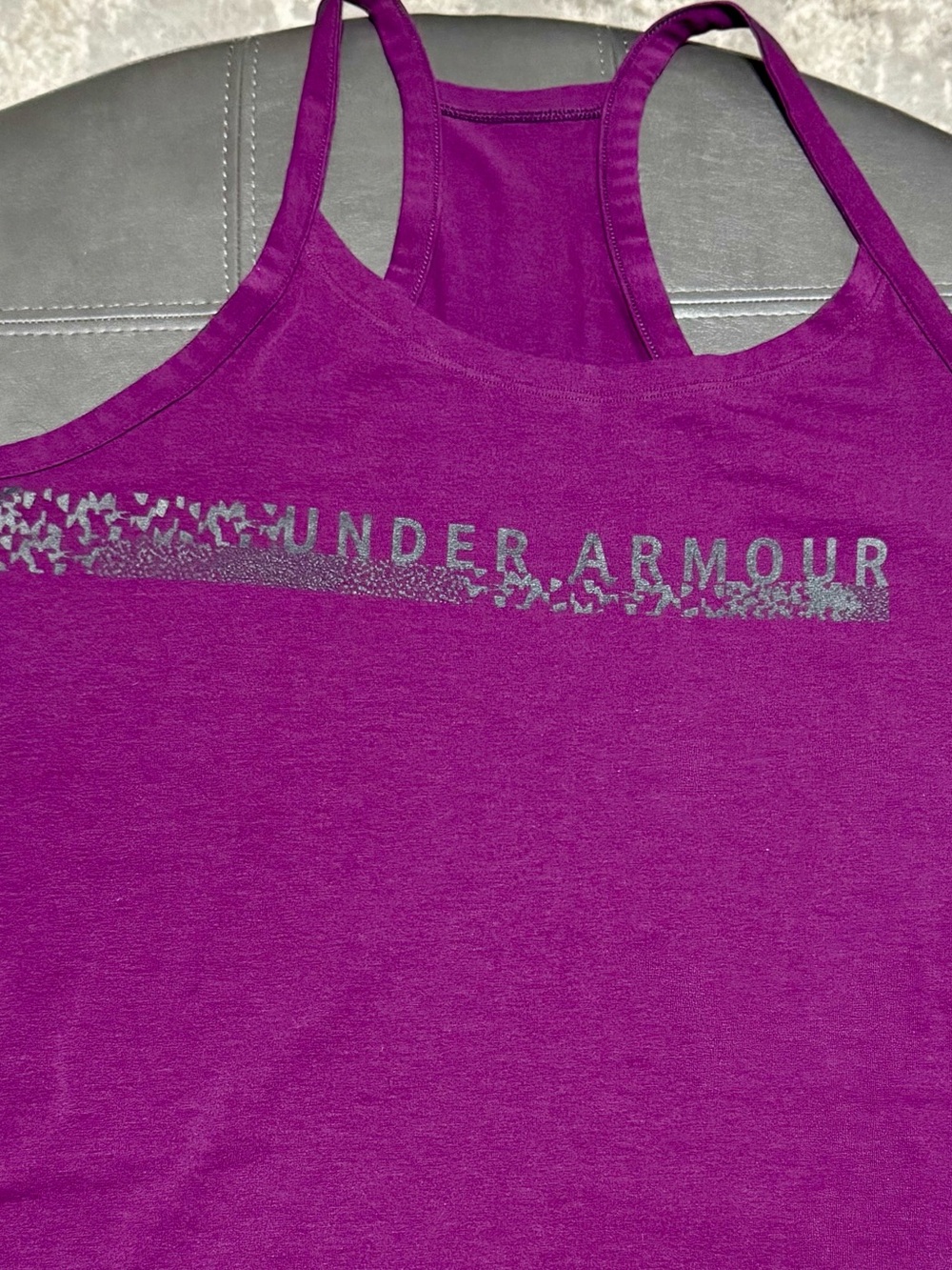 Under Armour Women's Magenta Racerback Tank Top with Logo 2XL